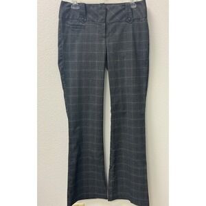 Twenty One Plaid Career Pants Bootcut Trousers Gray Work Office‎ Size 5